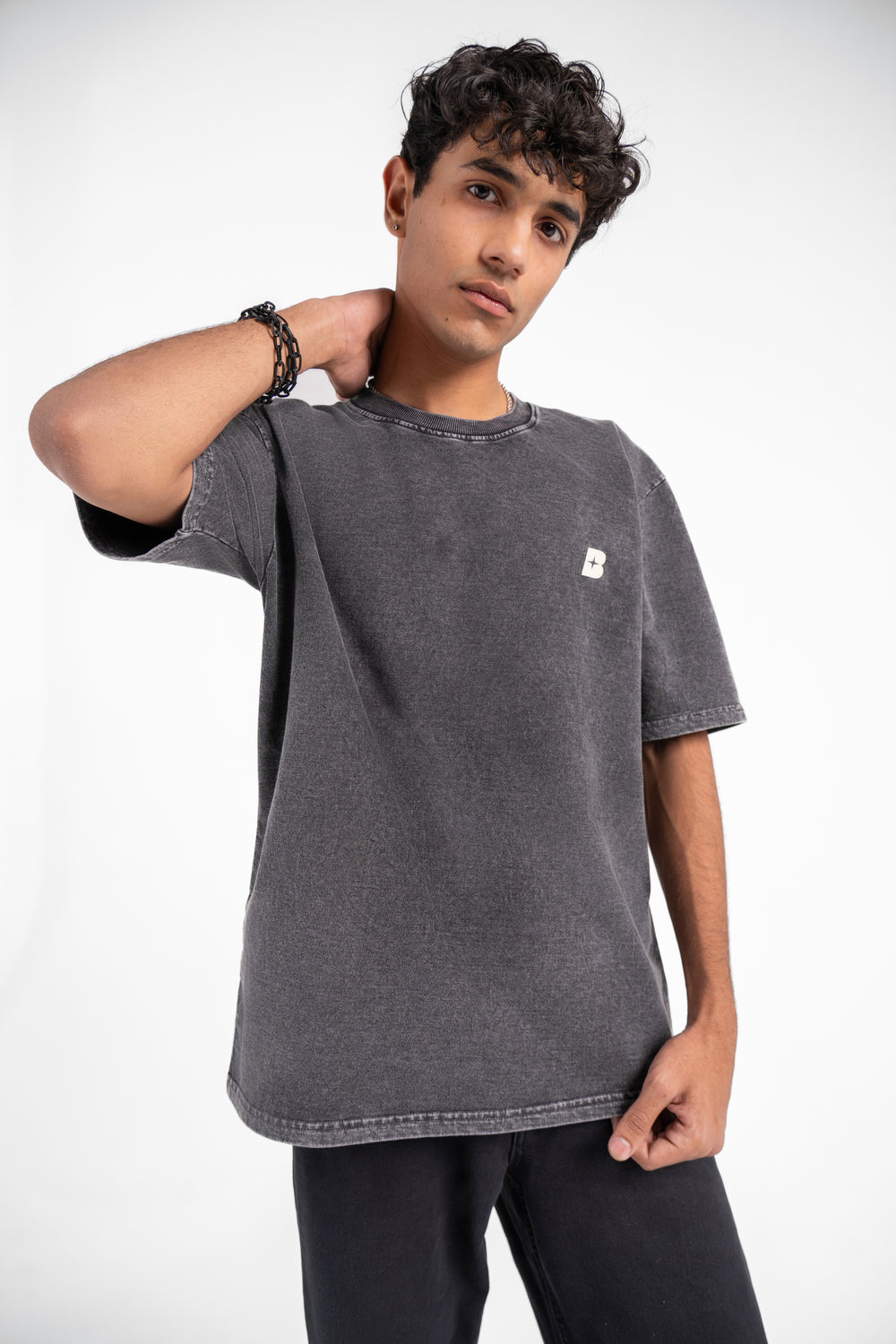 I SEE YOU HEARING US ACID WASHED TEE.