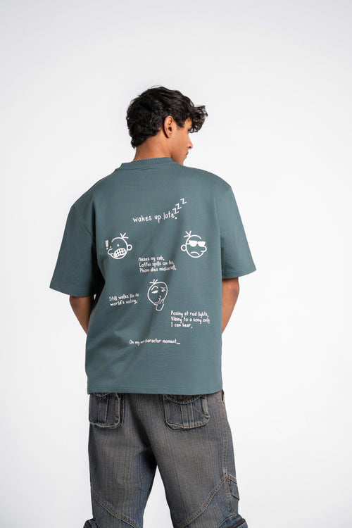 Chaos Oversized T-Shirt Vintage Green