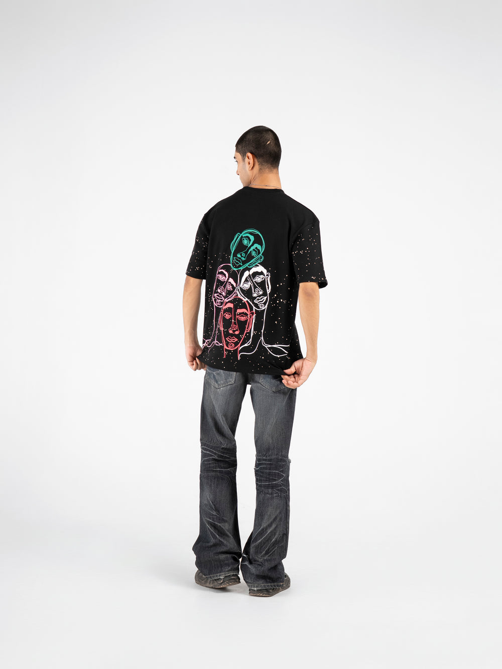 Ash Black Oversized T-Shirt