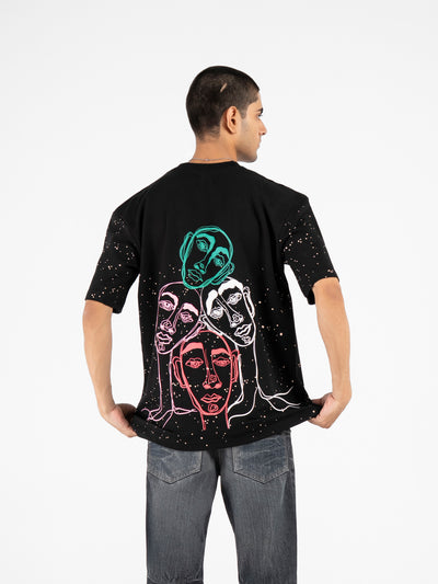 Ash Black Oversized T-Shirt