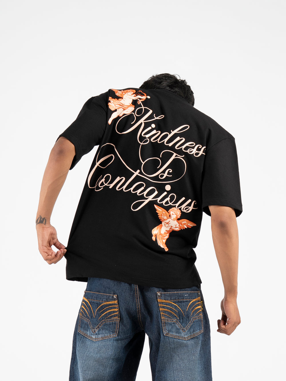 Earth Tones Retro Oversized T-shirt