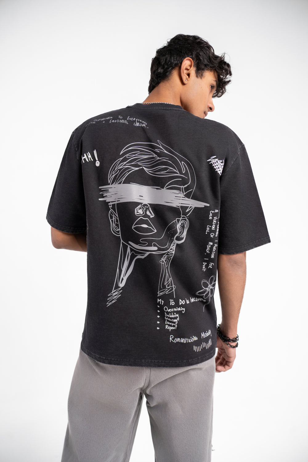 BLINDED MIND ACID WASHED TEE