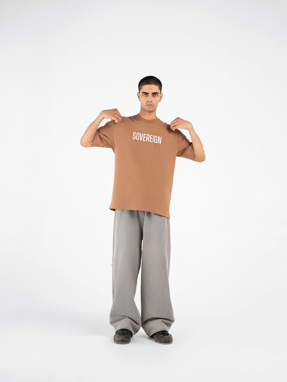 Walnut Brown Heritage Oversized T-Shirt