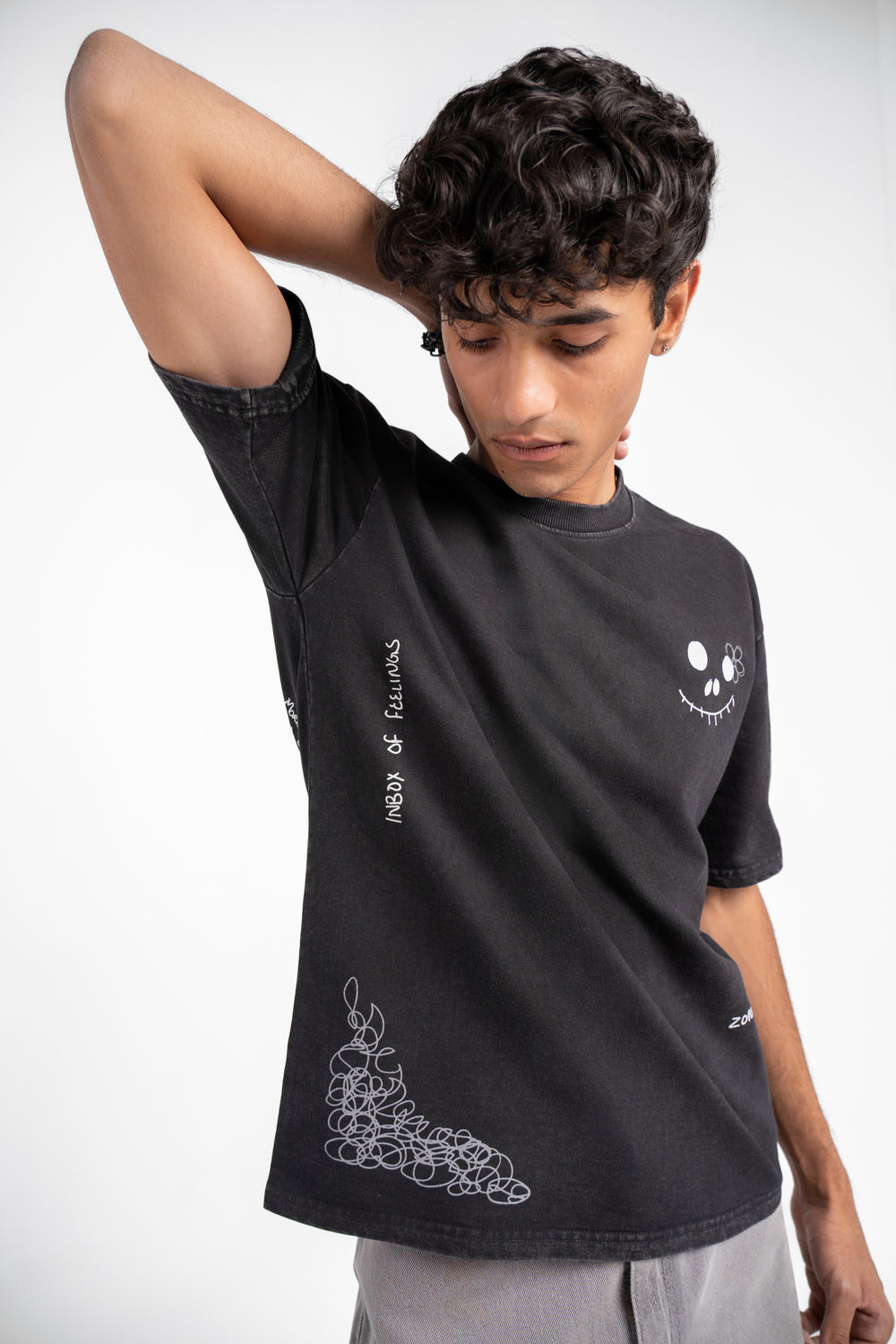 BLINDED MIND ACID WASHED TEE