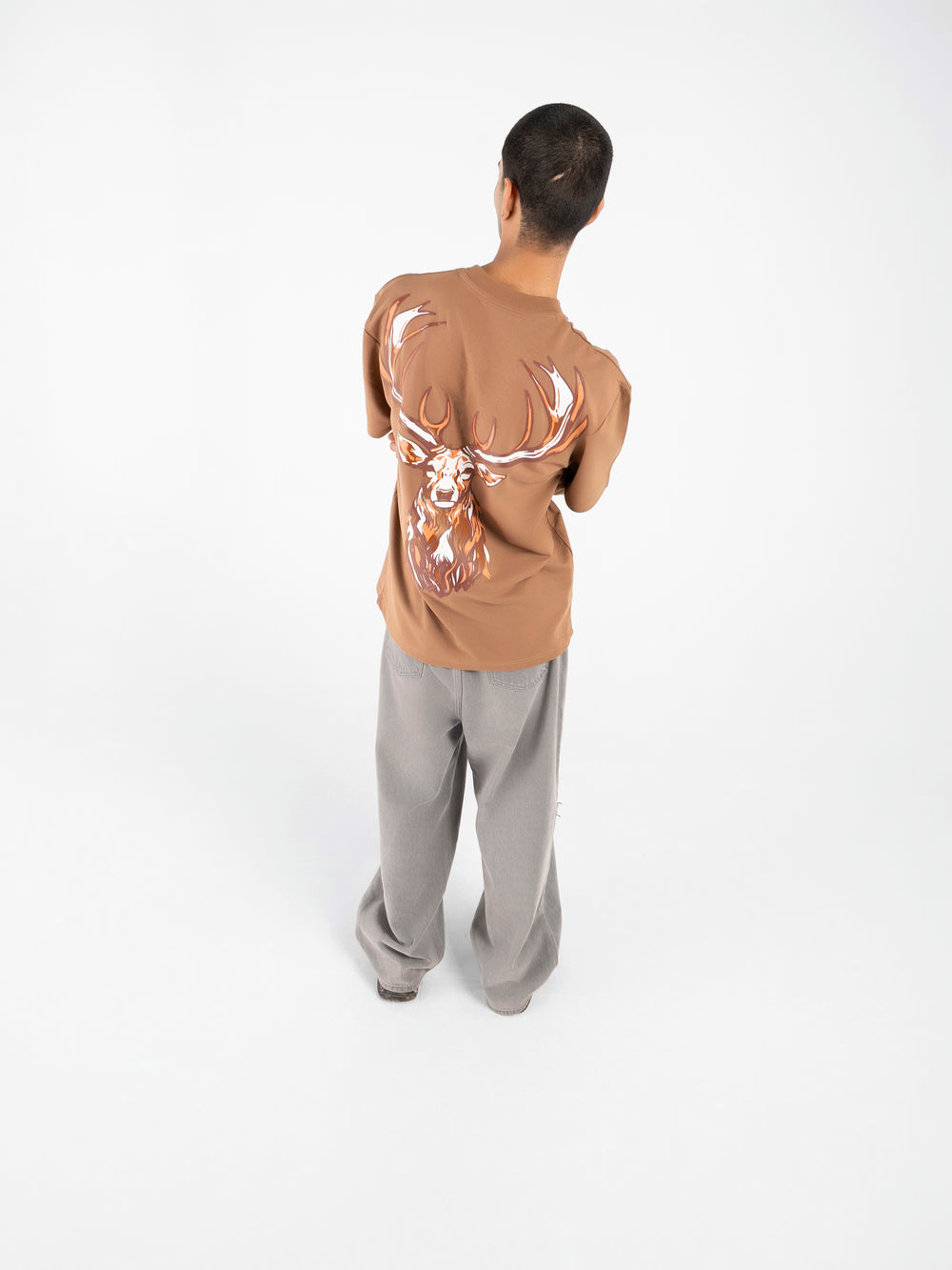 Walnut Brown Heritage Oversized T-Shirt