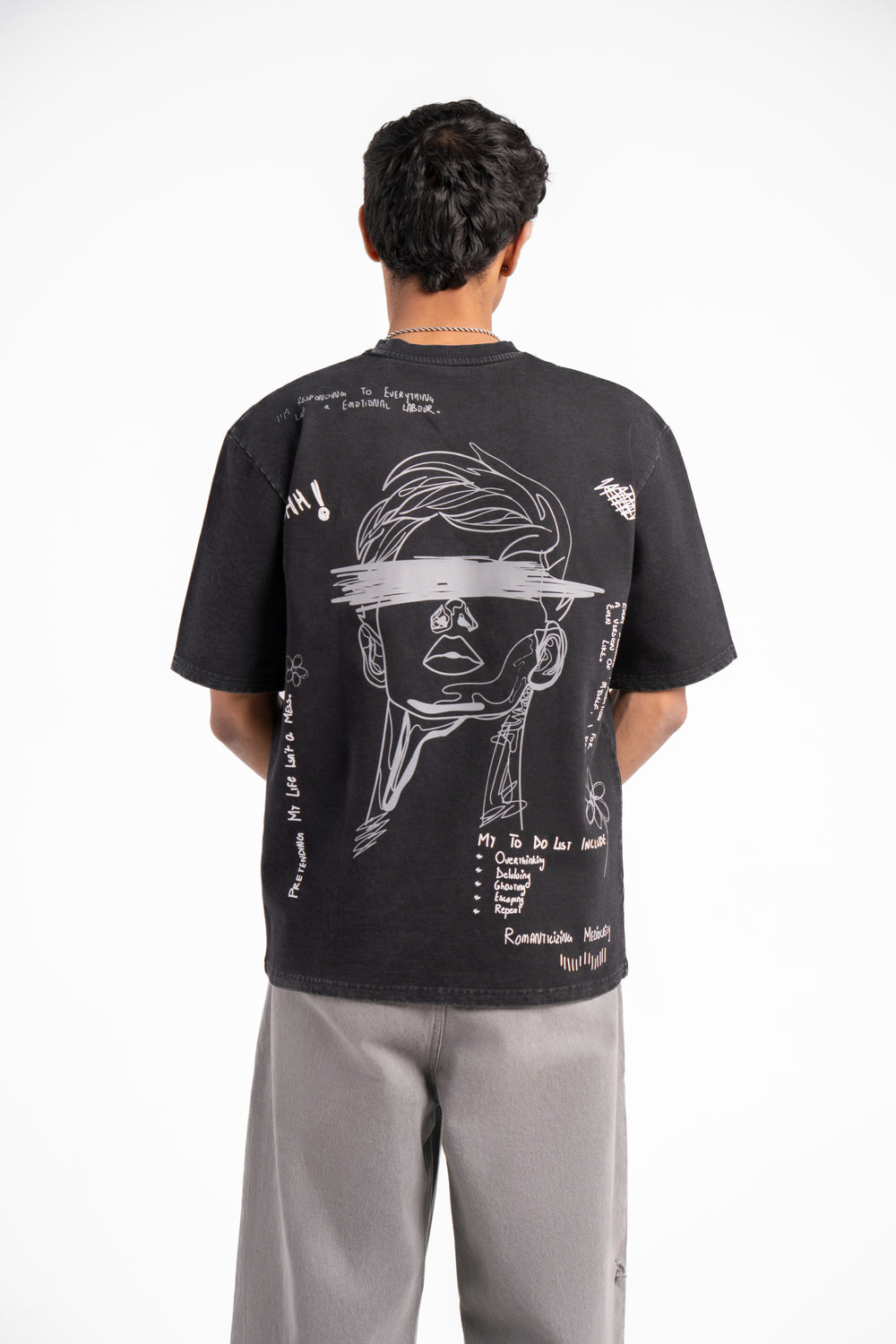 BLINDED MIND ACID WASHED TEE