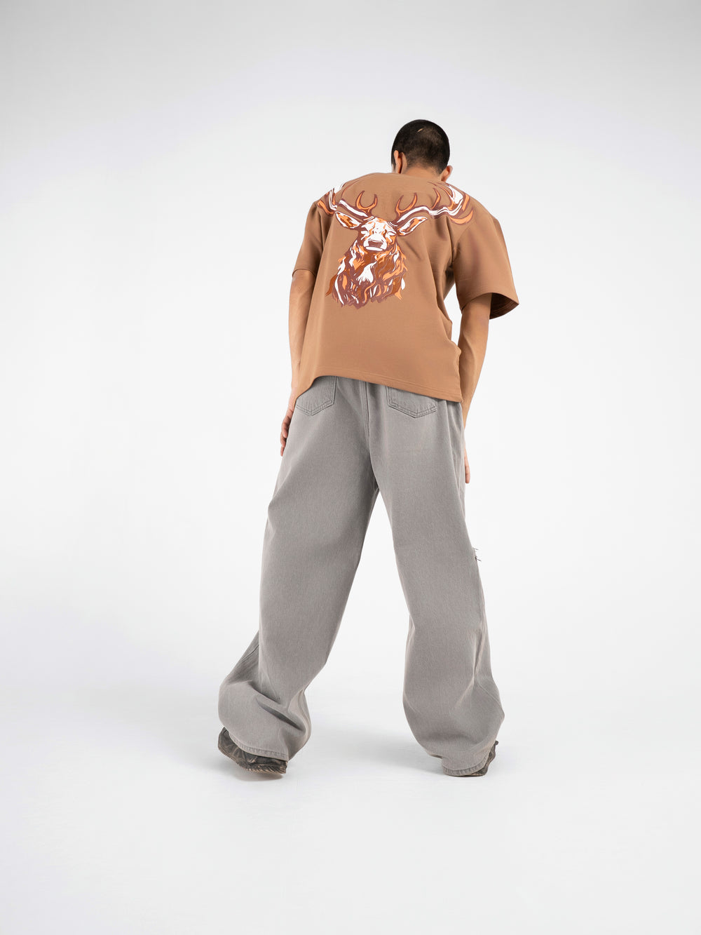 Walnut Brown Heritage Oversized T-Shirt