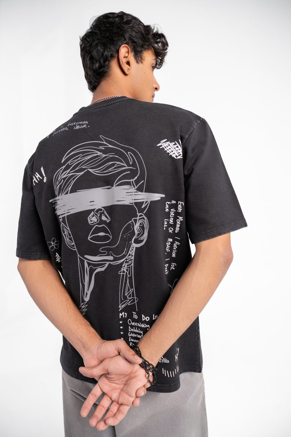 BLINDED MIND ACID WASHED TEE
