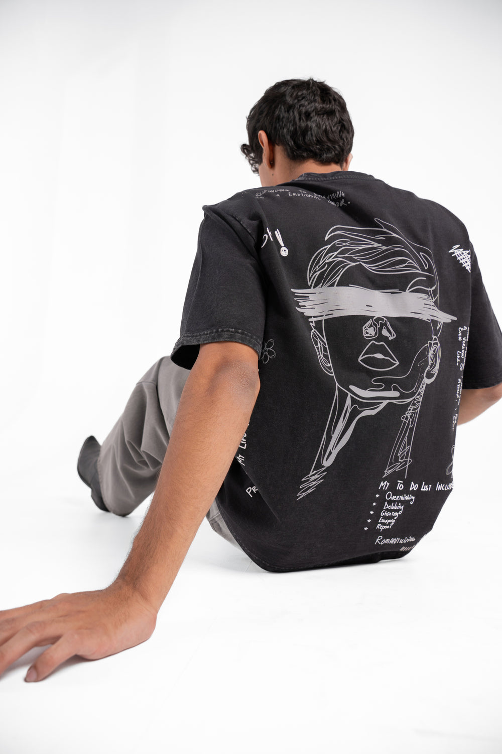 BLINDED MIND ACID WASHED TEE