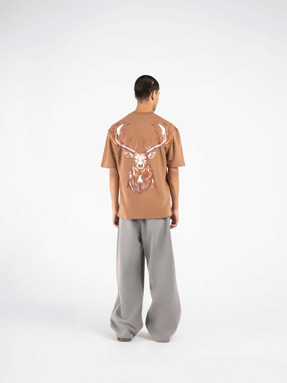 Walnut Brown Heritage Oversized T-Shirt