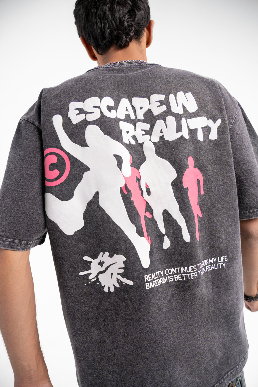 ESCAPE IN REALITY ACID WASH TEE