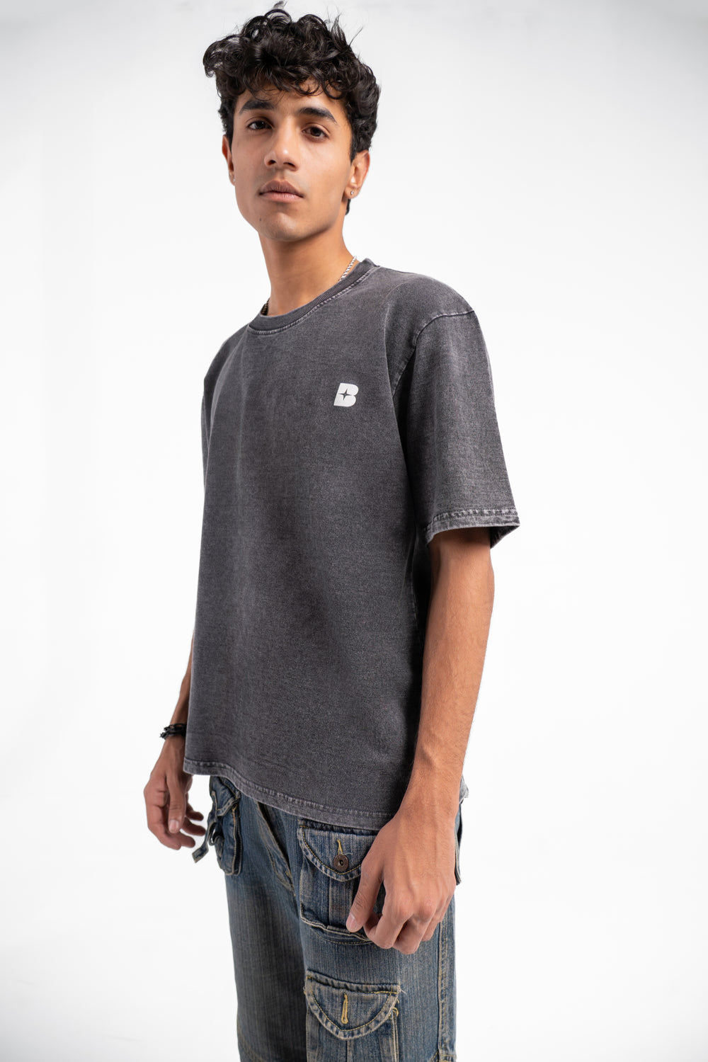 I SEE YOU HEARING US ACID WASHED TEE.
