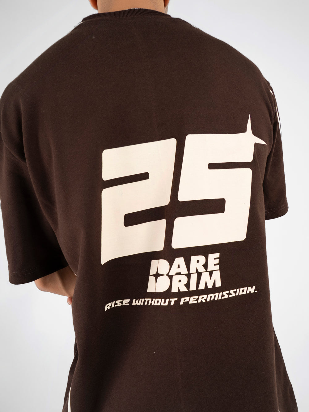 Brown Jersey Oversized T-Shirt