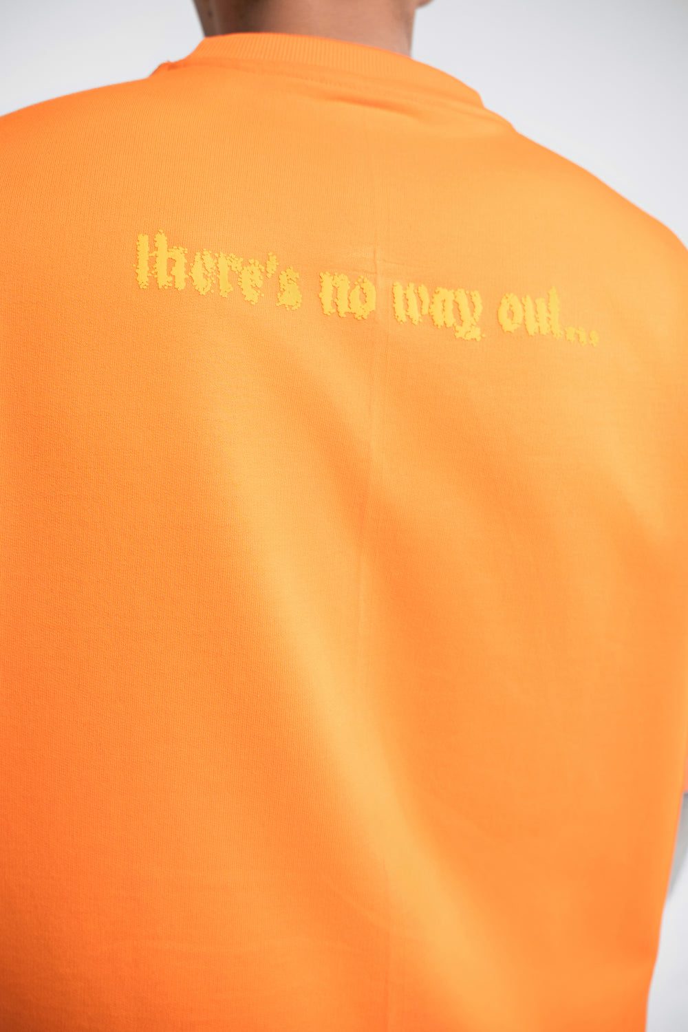 Minimal Fade Oversized Orange Tee