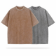 Heavyweight Acid Washed 240 GSM Oversized T-shirt Pack of 2 Beige and grey