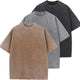 Heavyweigh Acid Washed 240 GSM Oversized T-shirt Pack of 3 Black, Sand & Grey 240 GSM